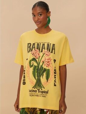 FARM Rio Yellow Banana Graphic Tee